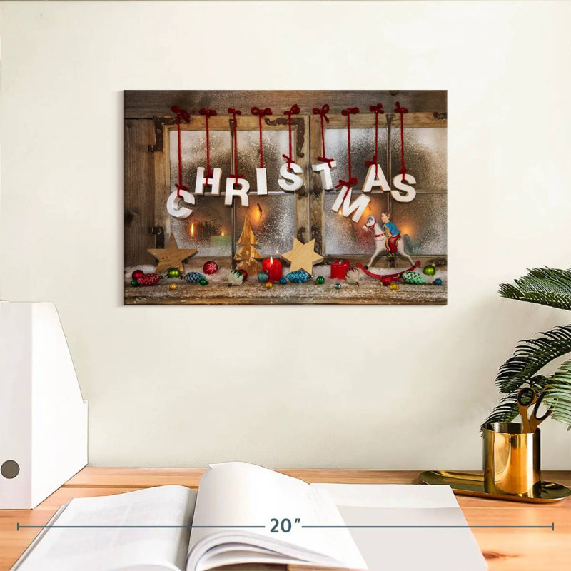 Fond de Noël, H 8 po x l 12 po
