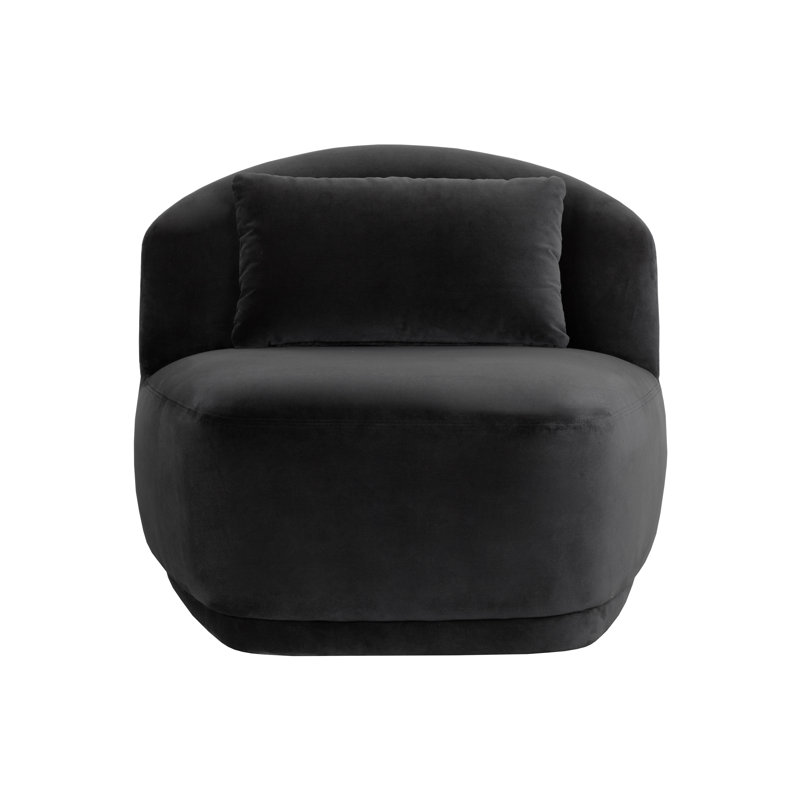 SORAYA SWIVEL ARMLESS CHAIR - SHADOW GREY
