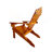 Outdoor Or Indoor Wood Adirondack Chair, Foldable, OAK-416756881