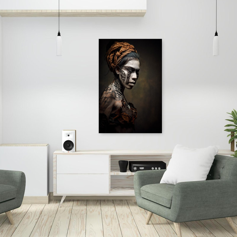 Art contemporain Portrait contemporain, H 36 po x l 24 po