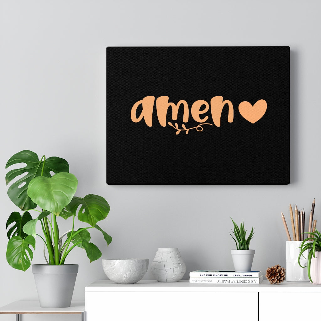 Amen - Wrapped Canvas Typography