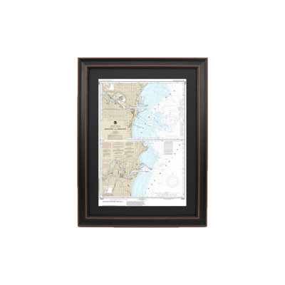 Manitoba et Sheboygan | Carte nautique | Reproduction encadrée