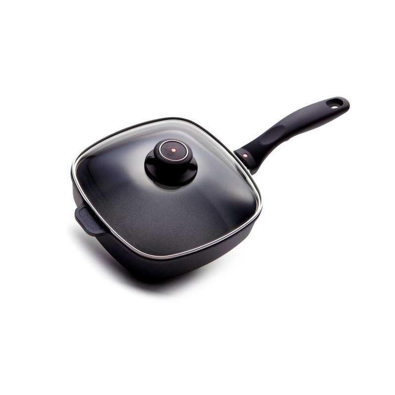 Non Stick Aluminum Saute Pan with Lid, 2.1 Quarts