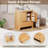30 Inch Bathroom Vanity with Ceramic Sink,Adjustable Shelf-1150170816
