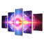 Mandala Vibrant Awakening - Ensemble d'art mural abstrait 5 pièces-402531616