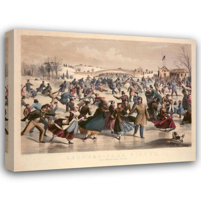 Central-Park, hiver - L'étang de patinage, New York, 1862