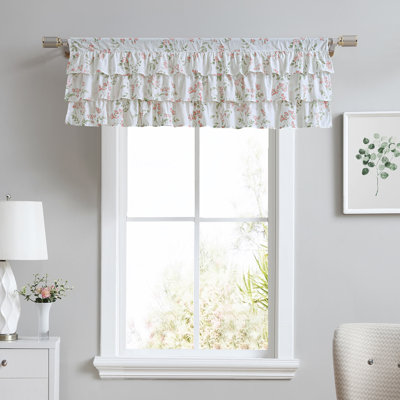 Laura Ashley Fawna Pole Top Pink Window Valance