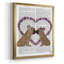 «French Kiss and Flower Heart», toile encadrée de qualité supérieure - prête à être accrochée-1480670153-1480670152