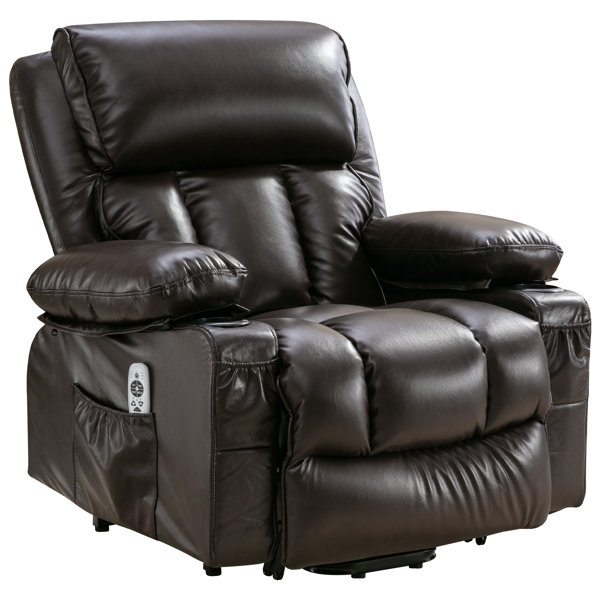 Red Barrel Studio® Saaid Faux Leather Heated Massage Chair 