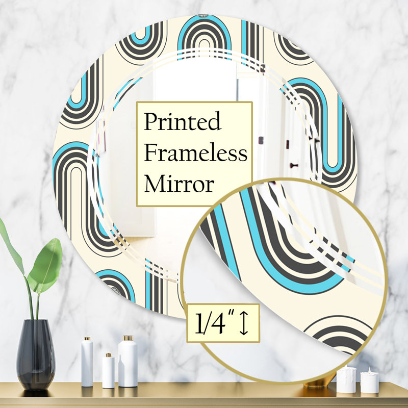 Miroir mural Whirl, H 31,5 po x l po