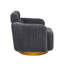 Fauteuil pivotant en velours Luxe