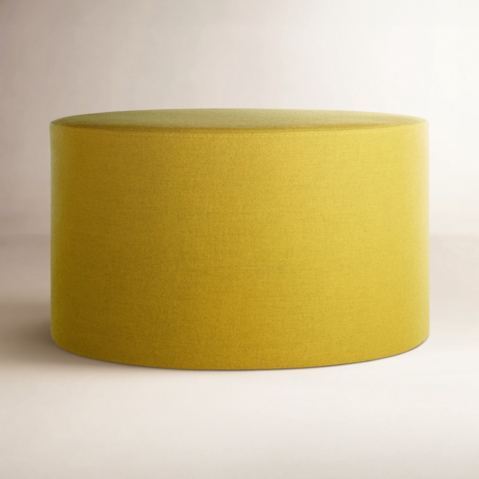Bumper Upholstered Ottoman, Vesper Citron