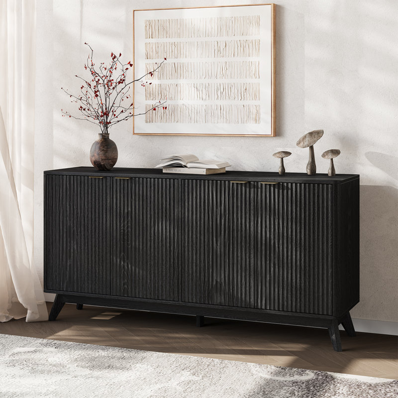59.06" Wide Sideboard, Black