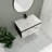 Kolyo 30 " W Wall Mounted Wall Mounted 1 Single Vanity Bathroom Vanity With Ceramic Top
