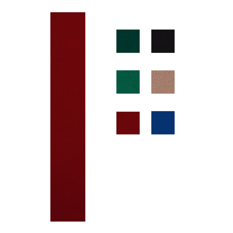 Burgundy Worsted Fast Speed Pre-Cut Pool Table Felt for 9' Table