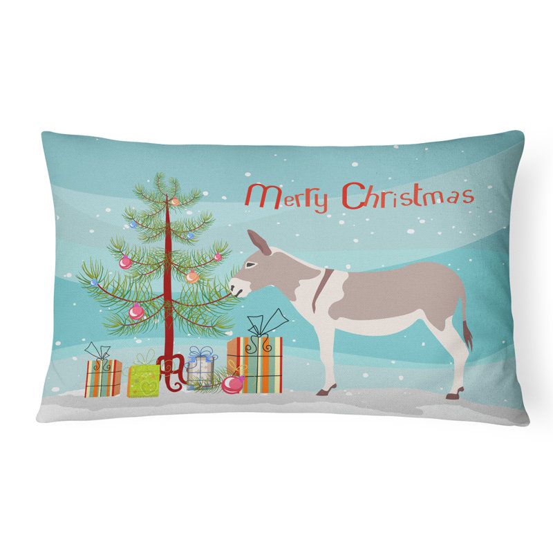  Coussin décoratif intérieur / extérieur de Noël australien Teamster Donkey
