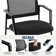 2 Pack Mesh Back Stacking Arm Chairs, Guest Reception Chairs, Ergonomic Office Chair with Armrests