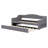 Upholstered Daybed With LED Belt And Trundle-893304144