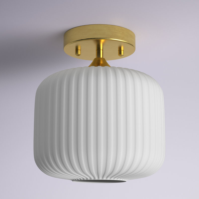 Plafonnier sphérique William H 10 "Veun - House of Hampton, Blanc