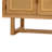 Gallitzin 60-Inch Japandi Acacia Wood and PE Cane 4-Door Sideboard with Adjustable Shelves