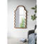 Miroir arqué avec cadre unique