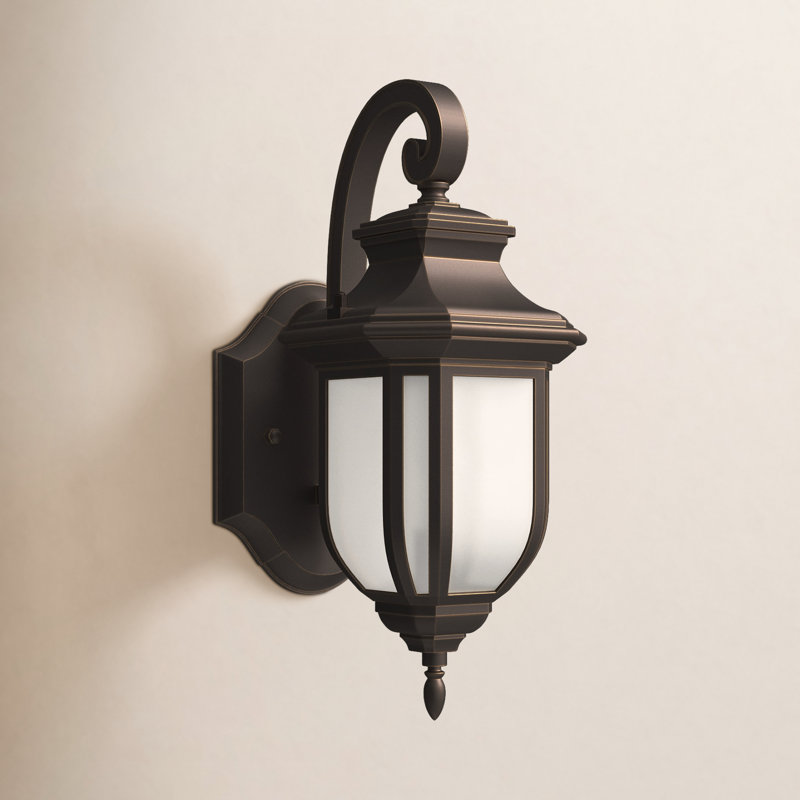 Lanterne murale d'extérieur Carterton, H 14,63 po x l 6,38 po x P 8,5 po, Bronze antique, Non