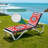  Outdoor Indoor 3'' Lounge Patio Cushion Nautical Ship Wheel Flag Striped Water-Resistant Chaise Lounge Cushion for Chair Patio Furniture Seat Cushion