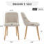 4 chaises de salle à manger, chaises d'appoint de cuisine rembourrées en tissu moderne, chaises de salle à manger à dossier courbé et pieds en chêne-426500079-426777367