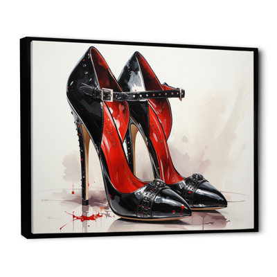 Ranyia Black and Red High Heels Symphony IX - Print