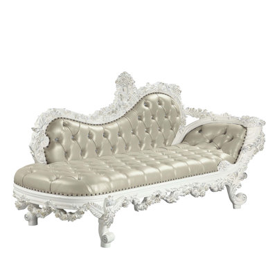 Banc en cuir synthétique et finition antique Vanaheim, aucun assemblage requis, parfait pour les vestibules et les salons