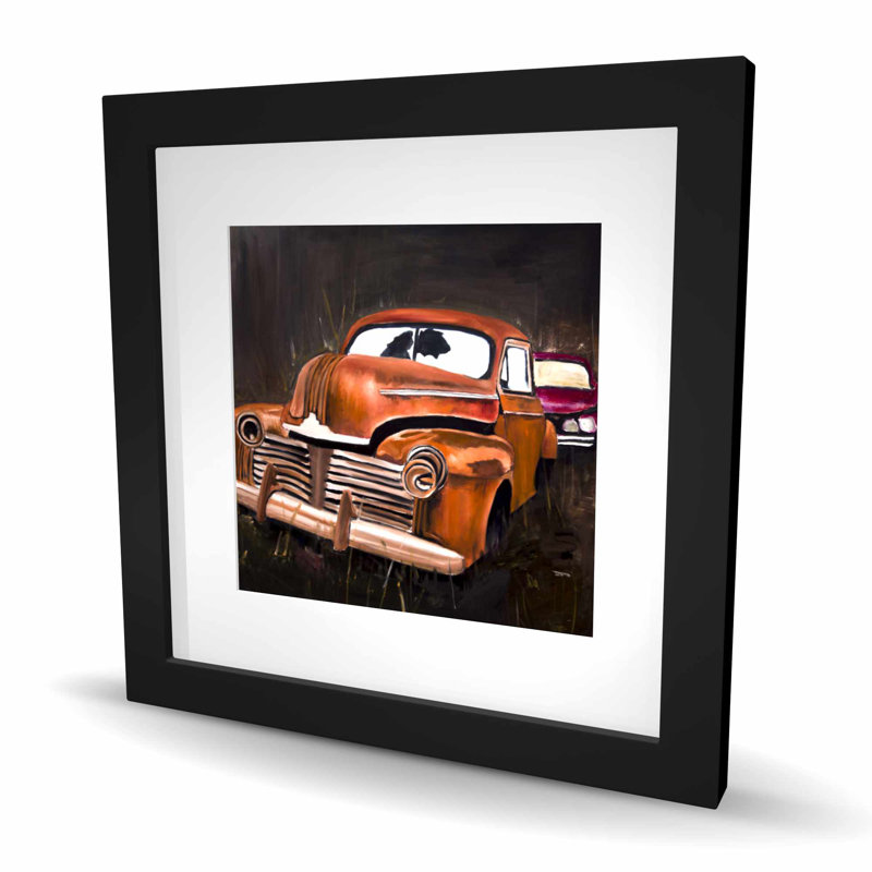 Old Car Crash - Bureau de transport, reproduction mat