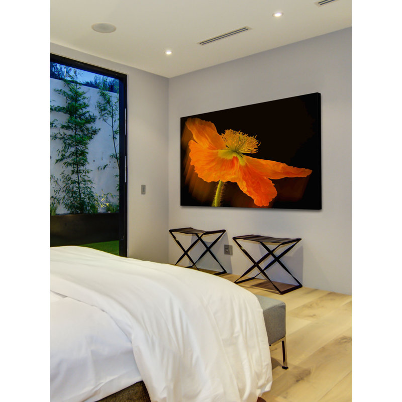 « dramatique orange », reproduction d’art sur toile tendue, 16 po x 24 po