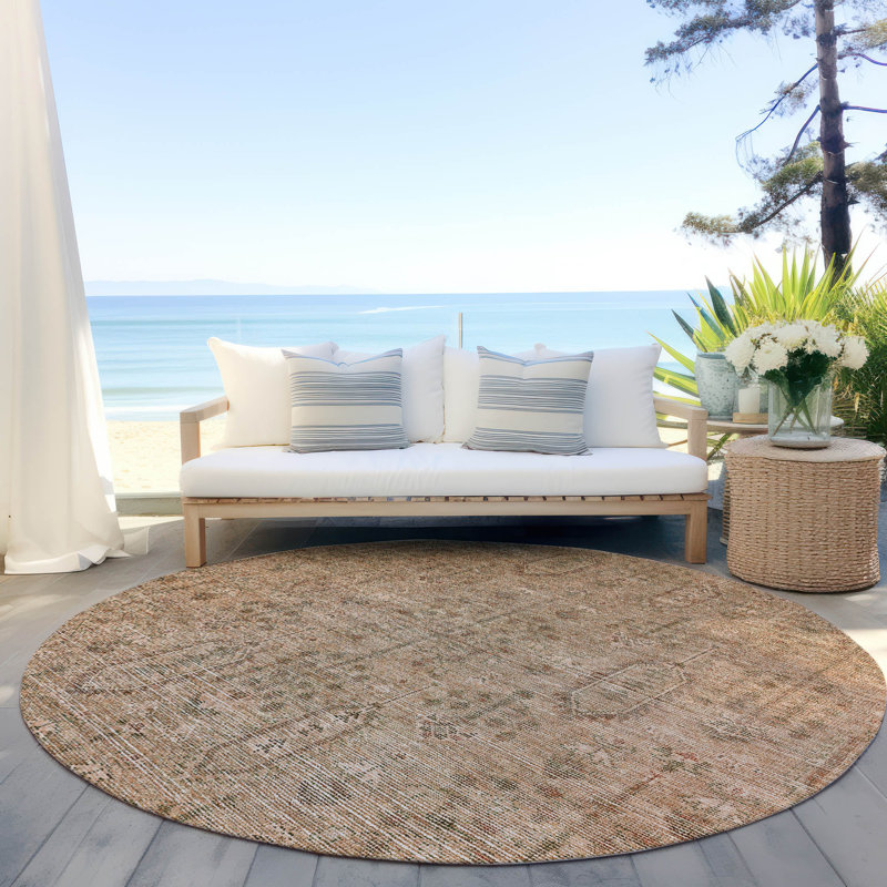 Tapis antidérapant Chamaya, Rond 8 pi