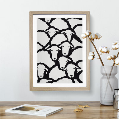 Resting Sheep - Framed Print