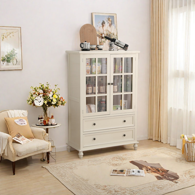 Simple storage cabinet, Ivory