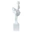 Sculpture décorative Hugo Ladylike, sculptée à la main, marbre blanc résine 20 pouces