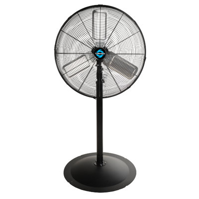 Tornado 24 Inch High Velocity Oscillating Metal Pedestal Fan Commercial, Industrial Use 6.6 FT Cord 