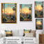 «Vintage Los Angeles Windows View 3 - Floral Window», art mural rétro-664897324-664897311