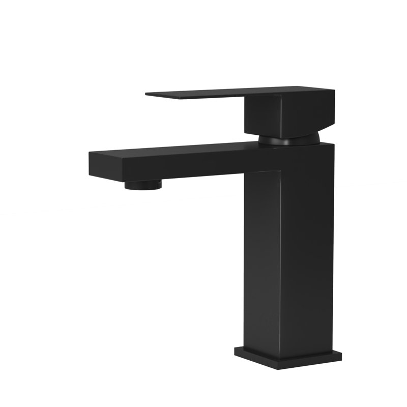 Single Hole, 7.02-Inch Bathroom Sink Faucet, 1.2 Gpm, Straight Spout, Stain Resistance, Stainless Steel, Ceramic Cartridge, Brushed Gold, , Manual Faucet Handle Steel Construction,