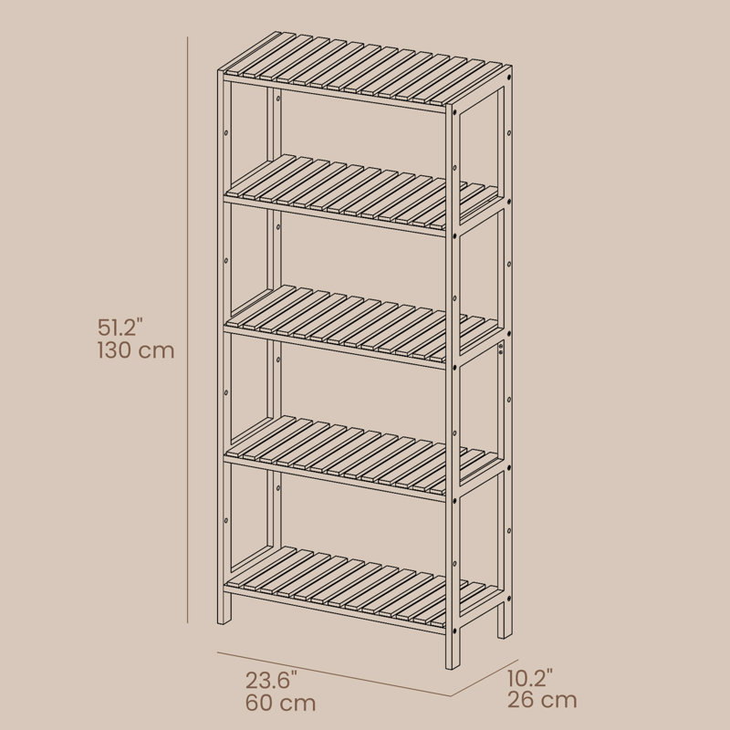130.9cm H x 60cm W Bookcase