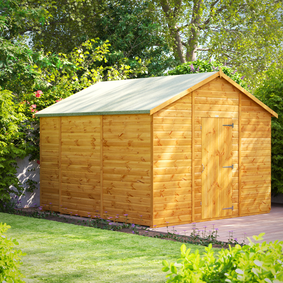 Powersheds 10 x 10ft Timber Tongue & Groove Windowless Garden Shed