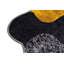 Tapis de bain antibactérien 100% polyester, 27,6 po x 47,2 po | Dessous antidérapant, facile d'entretien | Jaune, anthracite et gris | Lavable à la machine, passer l'aspirateur | Idéal pour la sécurité et le confort de la salle de bain-927161156