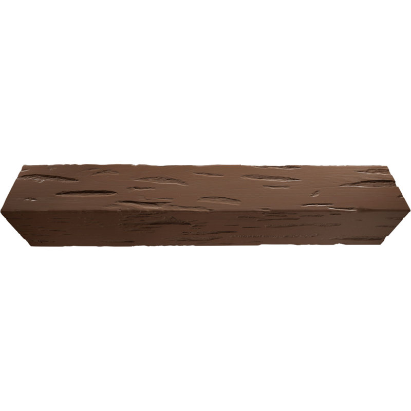 Poutre de plafond 3 côtés Pecky Cypress Endurathane, H 8 po x l 8 po, Bois rouge, 14'L