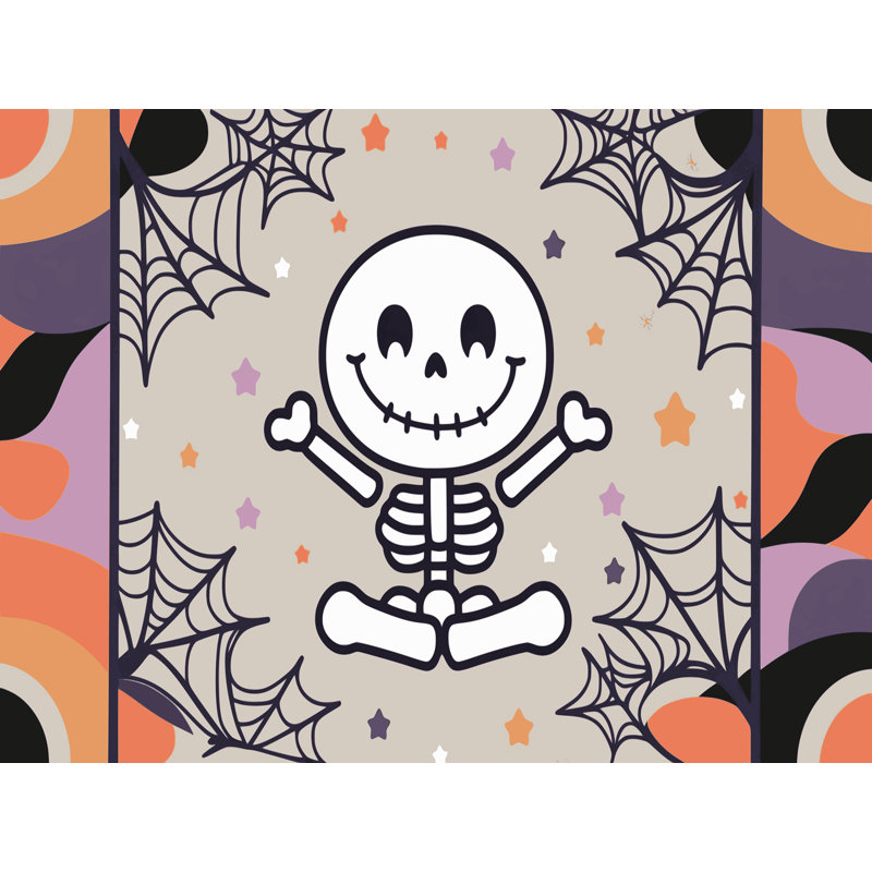 Tapis de vacances d'Halloween The Holiday Aisle®, Rectangulaire 2 pi x 3 pi