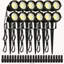 Projecteurs DEL basse tension de 6 W pour éclairage paysager, étanches IP66, 12 V/24 V, 450 lm, blanc chaud, lot de 12