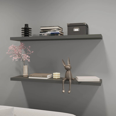 Grey  Floating Shelf