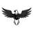 Eagle Wearing American Flag Minimalist Modern Animal Metal Wall Art Decor Wall Sculpture Hangings-99048269-99048266