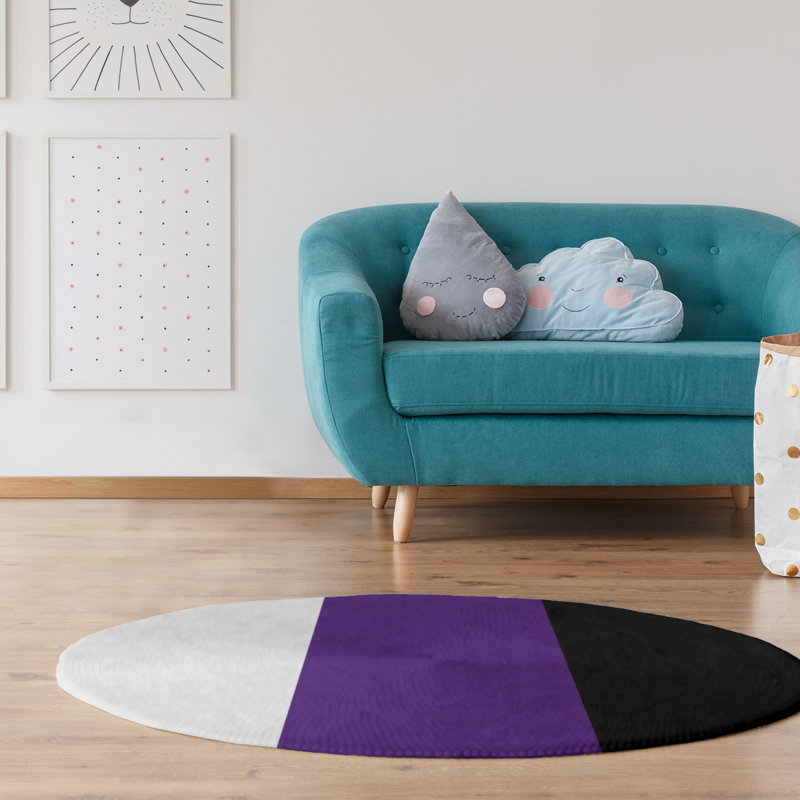 Chenille Indoor Rug, Round 5'
