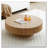 Round Coffee Table with Sturdy Pedestal-128443114-128443108