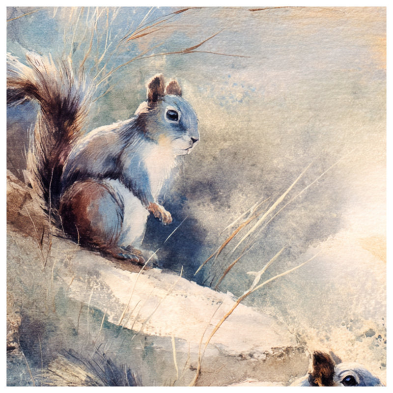 Couvertures aquarelle, L 60 po x H 80 po
